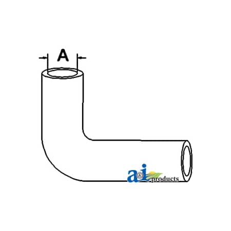 A & I Products Radiator Hose, Upper 7" x3" x1.5" A-15401-72940